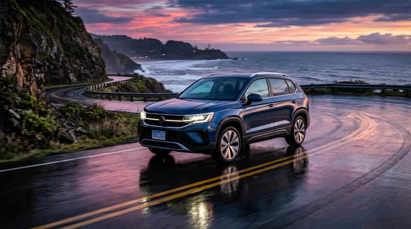 Vehículo SUV de lujo en carretera escénica al atardecer - Millcars